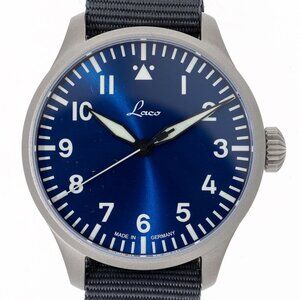 WATCH LACO PILOT Augsburg blue SS AT